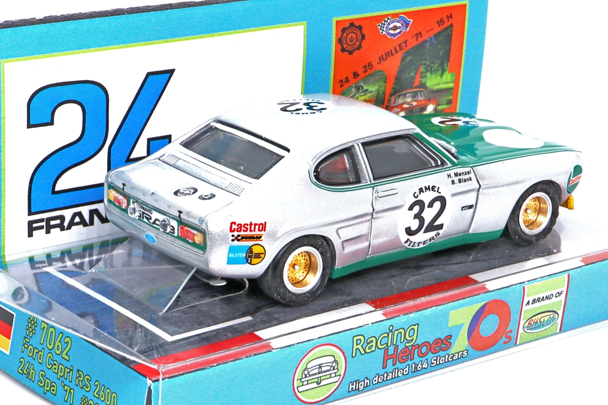 Ford Capri RS2600 24h Spa Francorchamps 71 silber-gruen...