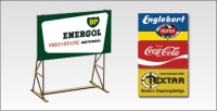 Kit Roadside Billboards 4pcs 1/64 - ENERGOL