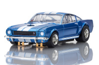 Shelby Mustang GT350 1966 saphirblau mit wei&szlig;en...