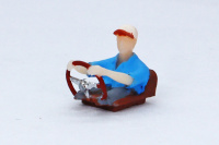 3D printed driver figure type A, hand painted 1