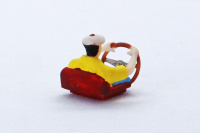 3D printed driver figure with a beret type B, hand painted 2