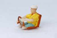 3D printed driver figure with a beret type B, hand painted 1