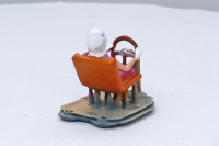 3D printed female driver figure wearing a headscarf type E, 