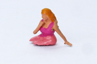 3D printed female passenger figure type F, hand painted 1
