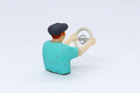 3D printed driver figure with a beret type G, hand painted 2