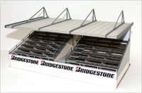 Kit Grandstand with a roof 1/64