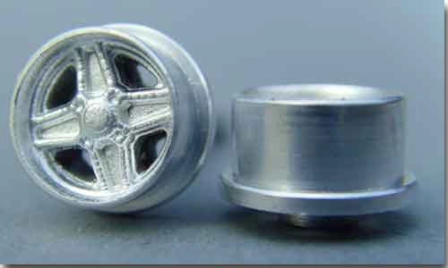 Set Alu 4 Speichen T-Jet Typ C + Reifen 3,1mm