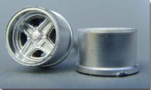 Set Alu 4 Speichen T-Jet Typ D + Reifen 4,0mm