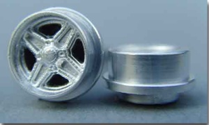 Set Alu 4 Speichen Faller Typ B + Reifen 2,2mm