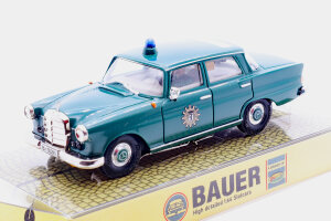 Mercedes Benz W110 Police green with a flashing blue light