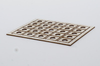 Bauer Spacer Plate 0,35mm, 5,5mm x 4,0mm (VE=25)