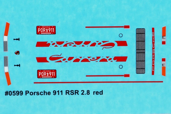 Decal rot für Porsche 911 RSR gallery