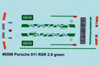 Decal green for a Porsche 911 RSR