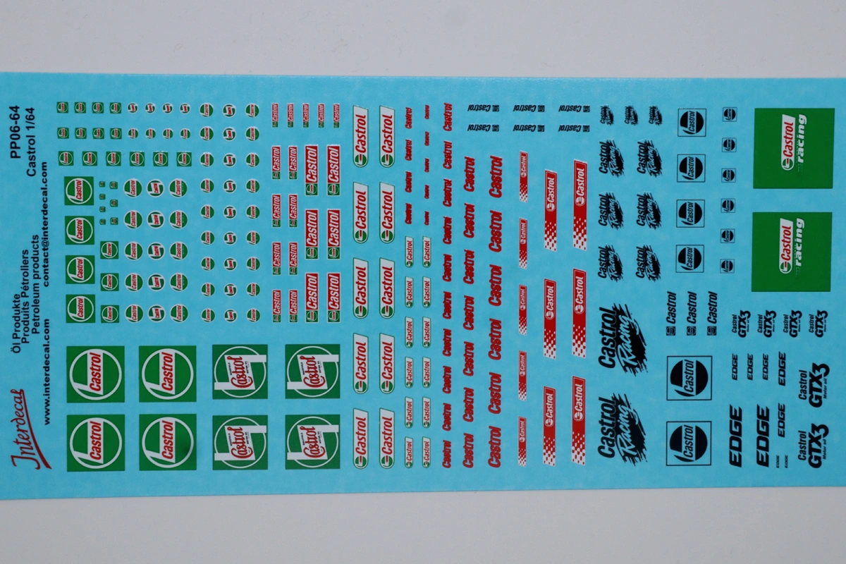 Decalbogen Ölprodukte - Castrol - 1/64