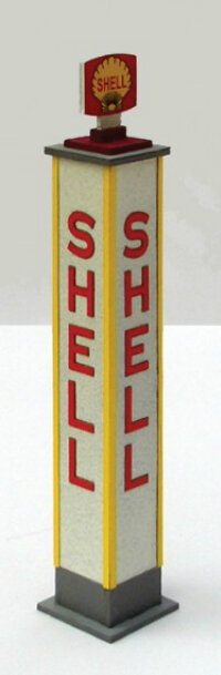 Bausatz Shell-Säule 1/64