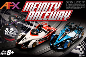 AFX Infinity Raceway Set 220V Bundle with Track Pack