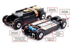 B4Slot UltraLow Chassis Chassis UL2-L 1/64 T-Jet lang BULK