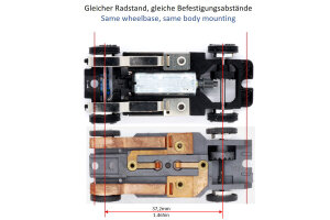 B4Slot UltraLow Chassis UL2-S H0 scale 1/64 short BULK