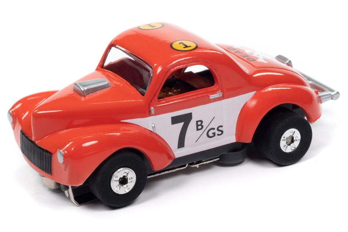 1941 Willys Coupe Gasser red no7
