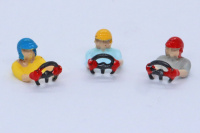 Set von 3 Figuren Race Jethelm