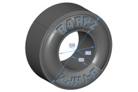 B4-RP2 Slick Tire 9,0-5,0-3,6 10/bag