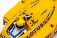 1987 Lotus 99T yellow and blue
